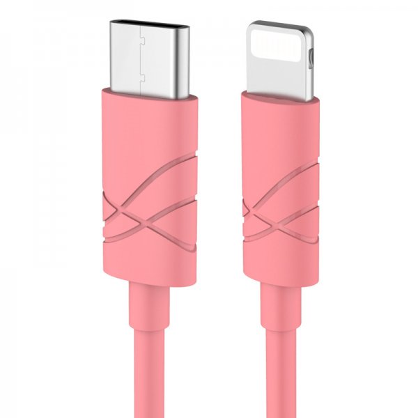 Lightning till USB Type-c Kabel 1m för iPhone Röd