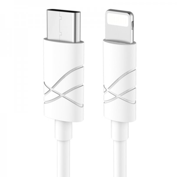 Lightning till USB Type-c Kabel för iPhone Vit
