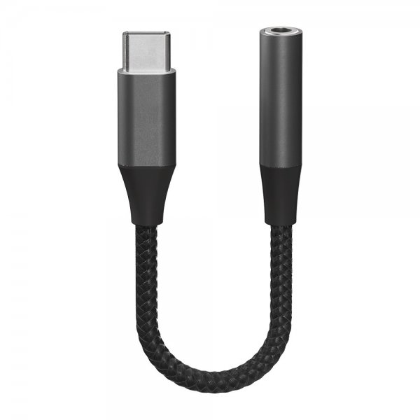Ljudadapter USB-C till 3.5mm AUX 0.1m Svart