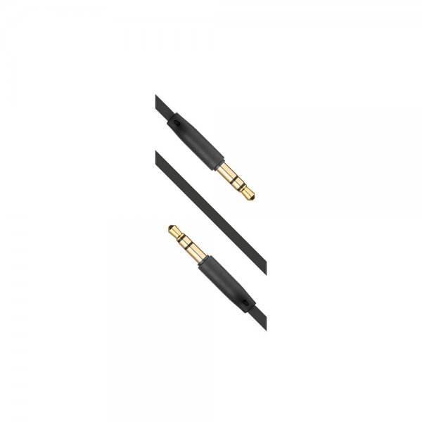 Ljudkabel AUX 3.5mm 1m Svart