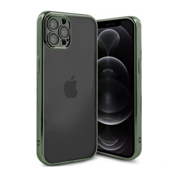 iPhone 12 Pro Skal Glitter Transparent Stöttåligt Grön