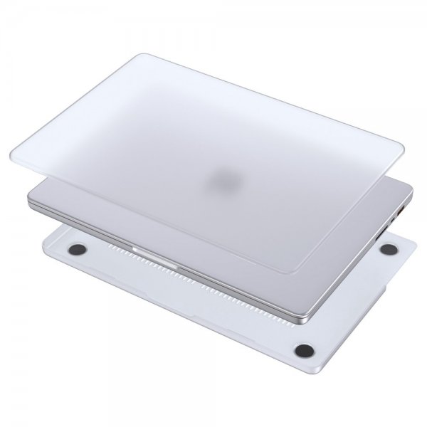 MacBook Air 13 M2 (A2681)/M3 (A3113) Skal Transparent Vit
