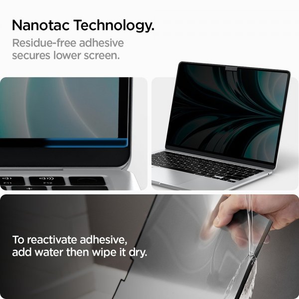 MacBook Air 13 M2/M3/M4 Skärmskydd Safe View