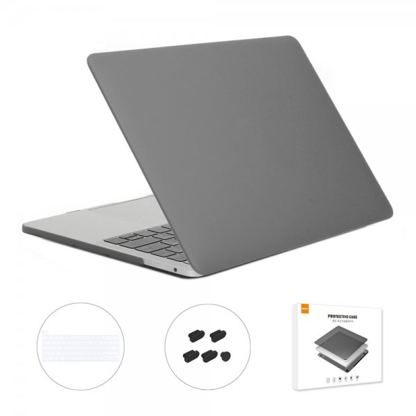 MacBook Pro 13 (A2251. A2289. A2338) Skal med Tangentbordsskydd Grå