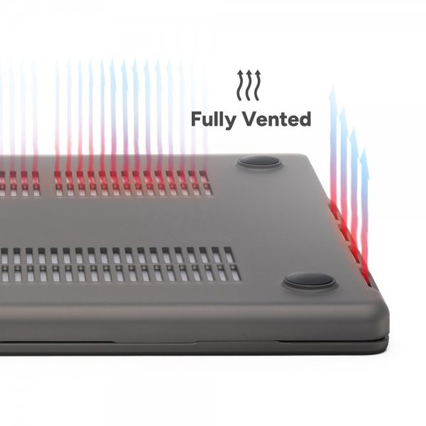 MacBook Pro 14 M1 (A2442)/M2 (A2779)/M3 (A2918 A2992) Skal Hardshell Smoke