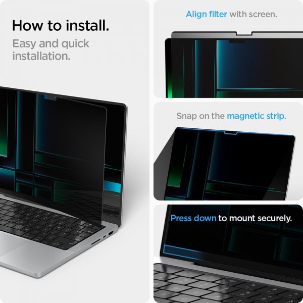 MacBook Pro 14 M1/M2/M3/M4/M5 Skärmskydd Safe View