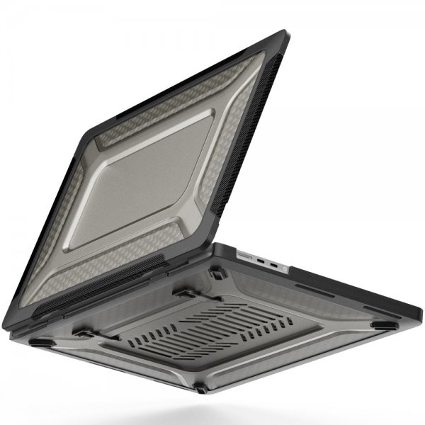 MacBook Pro 16 (A2485) Skal Armor Stativfunktion Svart