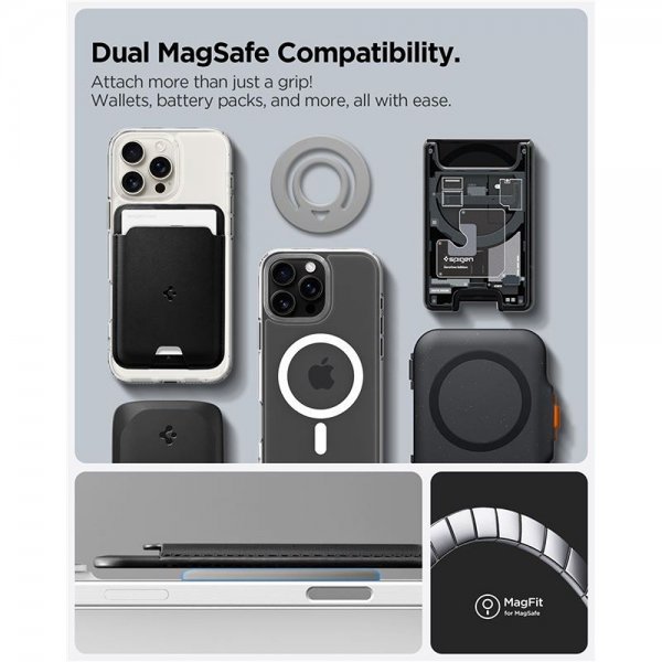 MagSafe Mobilhållare Dual Pop Grå