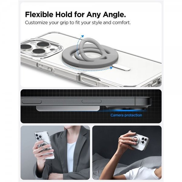 MagSafe Mobilhållare Dual Pop Grå