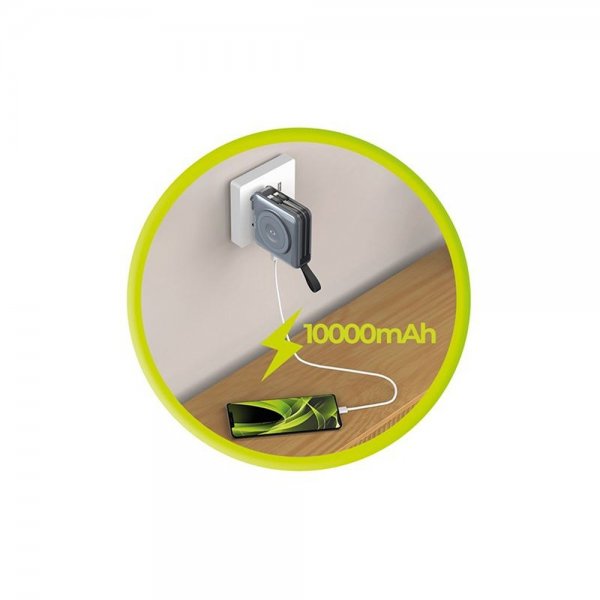 MagSafe-powerbank/Reseladdare Inbyggda kablar/Apple Watch-laddning Grå