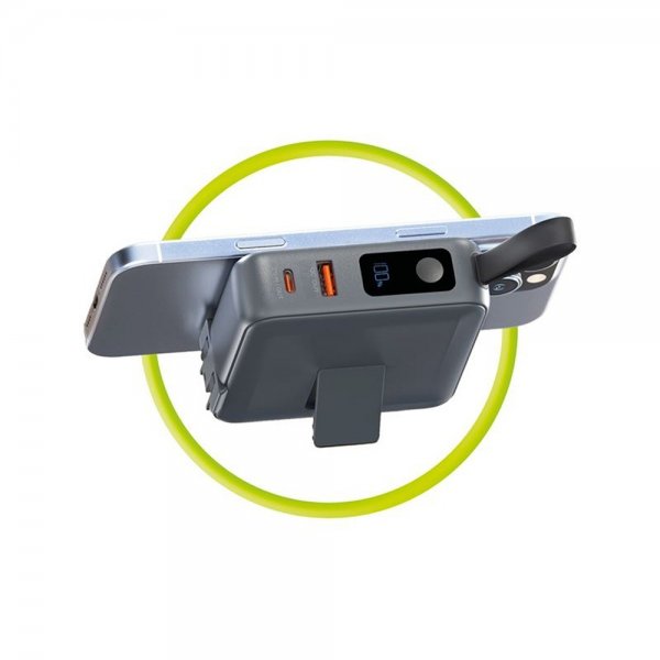 MagSafe-powerbank/Reseladdare Inbyggda kablar/Apple Watch-laddning Grå