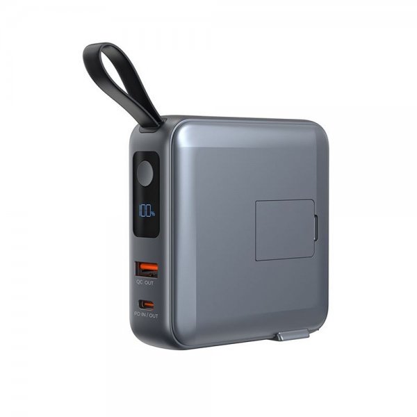 MagSafe-powerbank/Reseladdare Inbyggda kablar/Apple Watch-laddning Grå