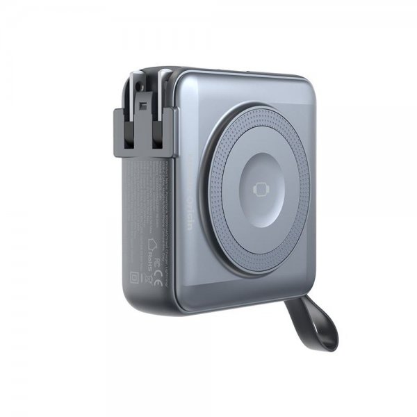 MagSafe-powerbank/Reseladdare Inbyggda kablar/Apple Watch-laddning Grå