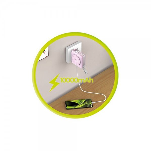 MagSafe-powerbank/Reseladdare Inbyggda kablar/Apple Watch-laddning Rosa
