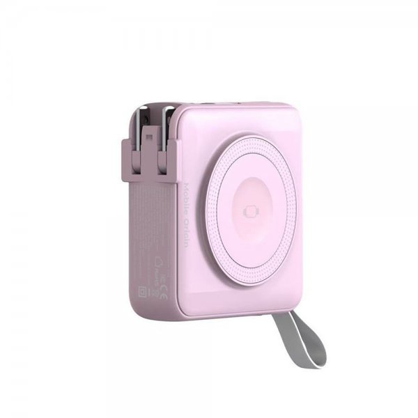 MagSafe-powerbank/Reseladdare Inbyggda kablar/Apple Watch-laddning Rosa