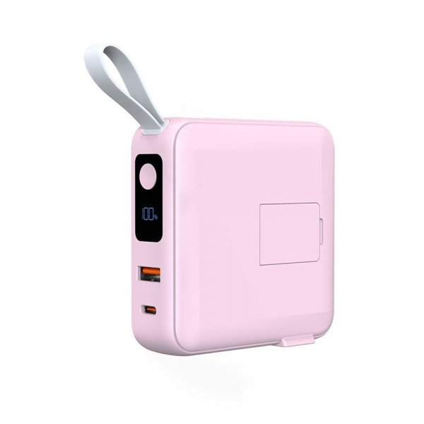 MagSafe-powerbank/Reseladdare Inbyggda kablar/Apple Watch-laddning Rosa