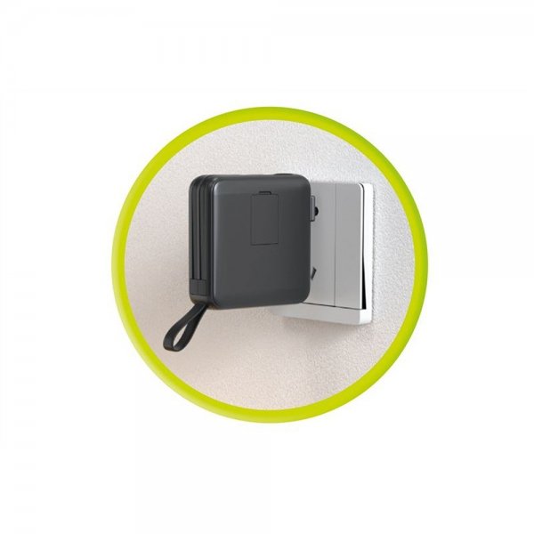 MagSafe-powerbank/Reseladdare Inbyggda kablar/Apple Watch-laddning Svart