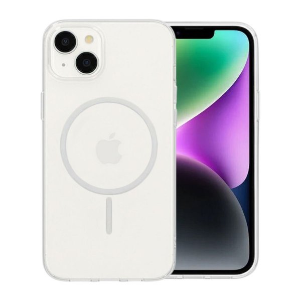 iPhone 13/iPhone 14 Skal TPU MagSafe Transparent