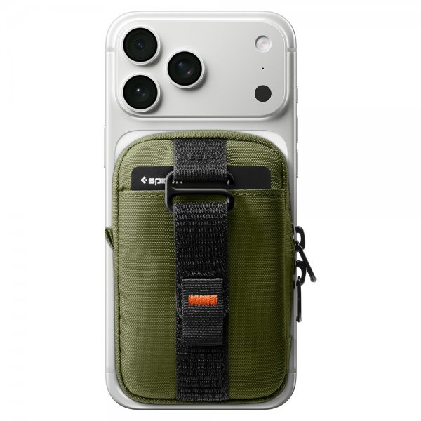 MagSafe Väska Portable Organizer Pouch Snap Zip MagFit Olive Green