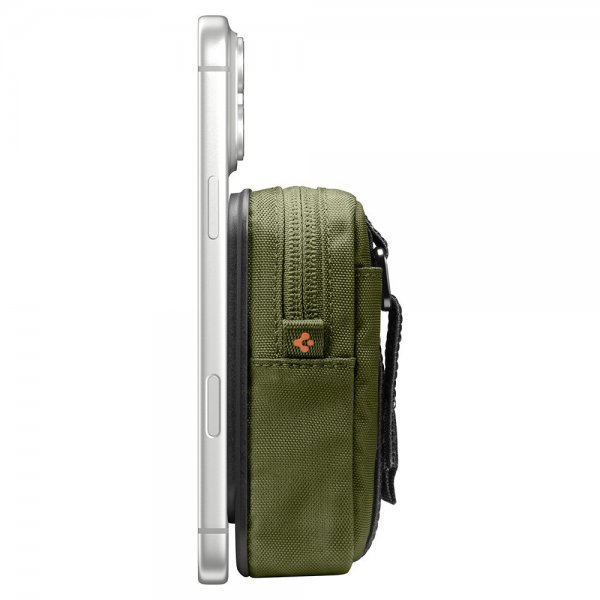 MagSafe Väska Portable Organizer Pouch Snap Zip MagFit Olive Green