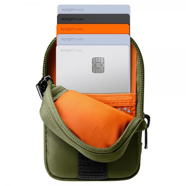 MagSafe Väska Portable Organizer Pouch Snap Zip MagFit Olive Green