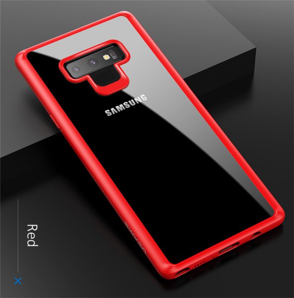 Mant Series till Samsung Galaxy Note 9 Skal TPU Hårdplast Röd