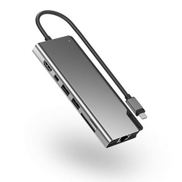 Ultra USB-C Dock PLUS V2 Minneskortläsare Grå