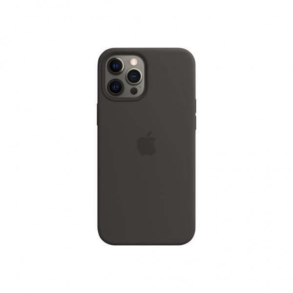 Original iPhone 12 Pro Max Skal Silicone Case MagSafe Svart