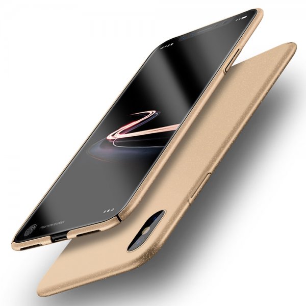 Mobilskal till iPhone X/Xs Hårdplast Ultra Thin Guld