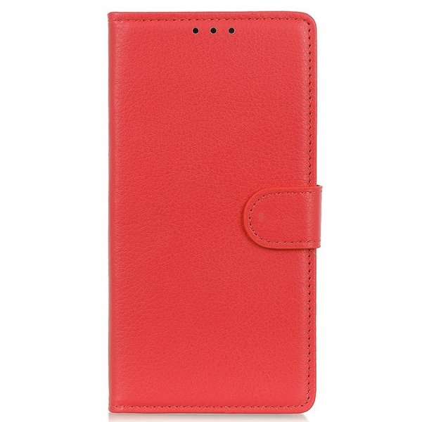Motorola Edge 30 Fodral Litchi Röd
