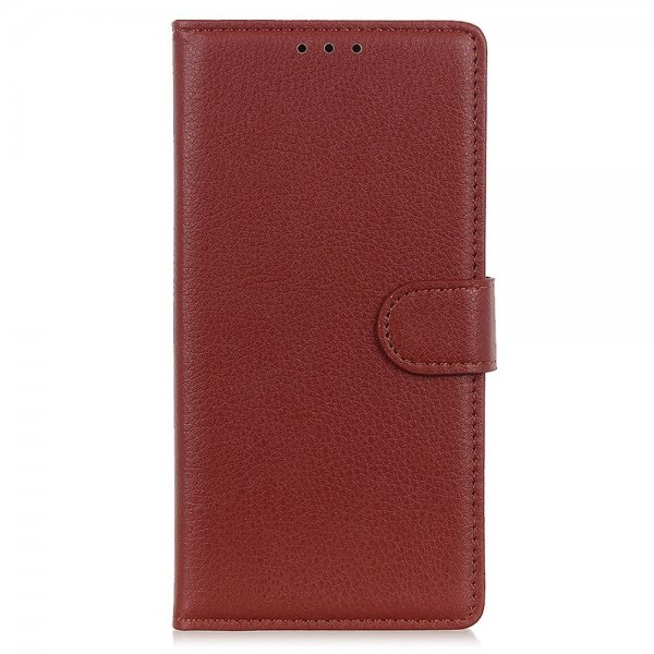 Motorola Edge 30 Neo Fodral Litchi Brun