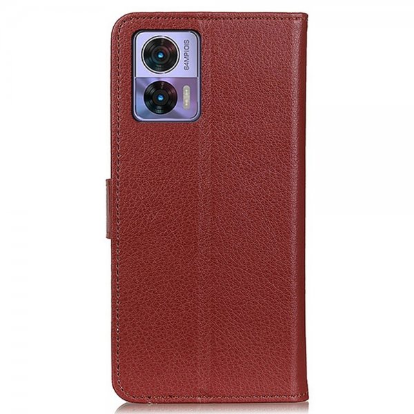 Motorola Edge 30 Neo Fodral Litchi Brun