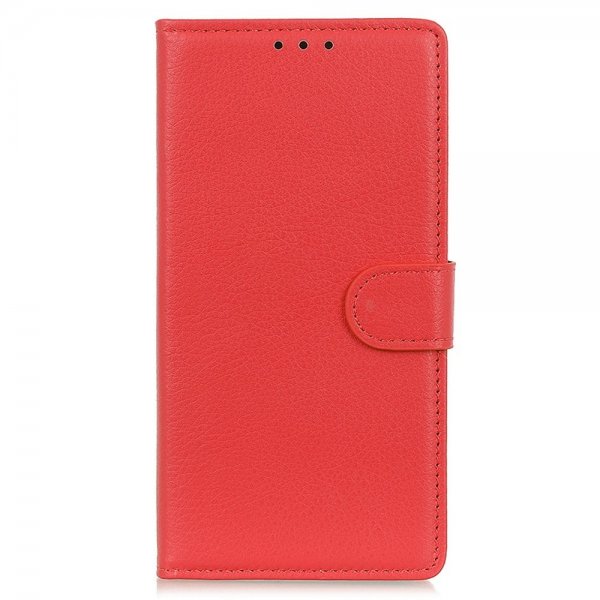 Motorola Edge 30 Neo Fodral Litchi Röd