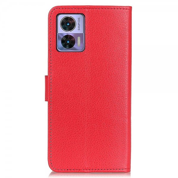 Motorola Edge 30 Neo Fodral Litchi Röd