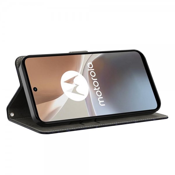 Motorola Moto e22i Fodral Motiv Röda Blommor