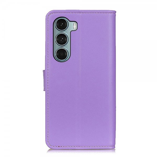 Motorola moto g200 5G Fodral Lädertextur Lila