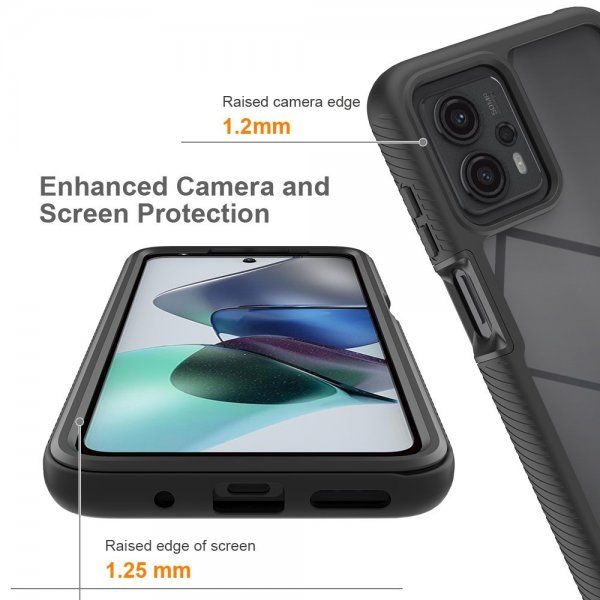 Motorola Moto G23 Skal med Inbyggt skärmskydd Lila