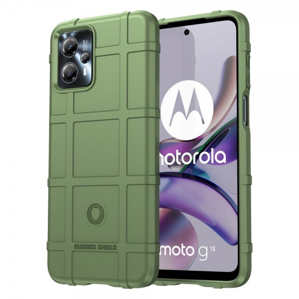 Motorola Moto G23 Skal Rutmönster Grön