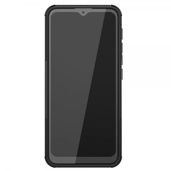 Motorola Moto G30 Skal Däckmönster Stativfunktion Svart