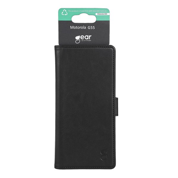 Motorola Moto G35 5G Fodral 3 Kortfack Svart