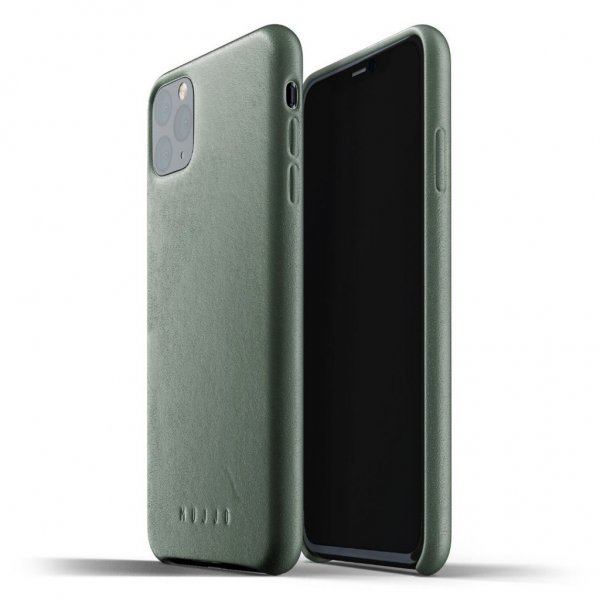 iPhone 11 Pro Max Skal Full Leather Case Slate Green