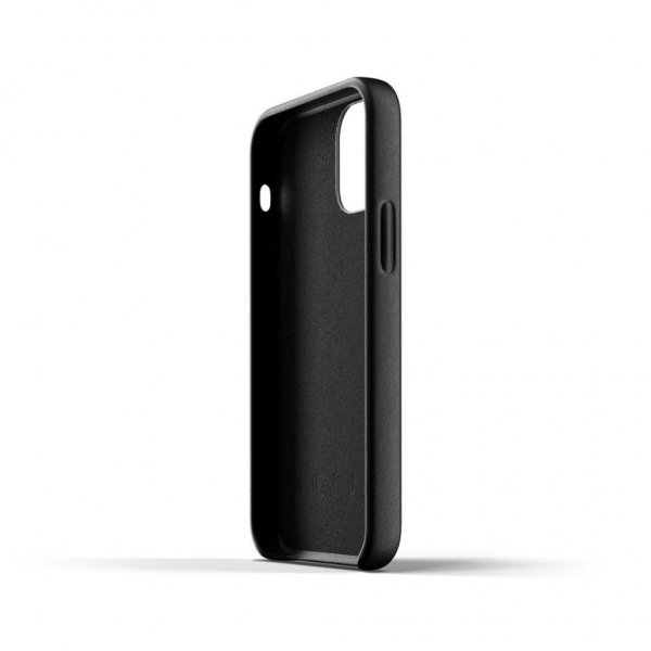 iPhone 12 Mini Skal Full Leather Case Svart