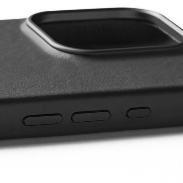 iPhone 16 Pro Skal Full Leather Case Svart