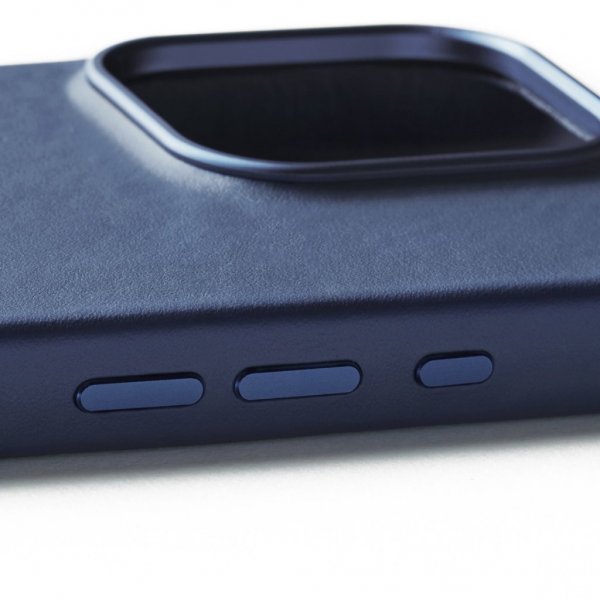 iPhone 16 Pro Skal Full Leather Case Monaco Blue