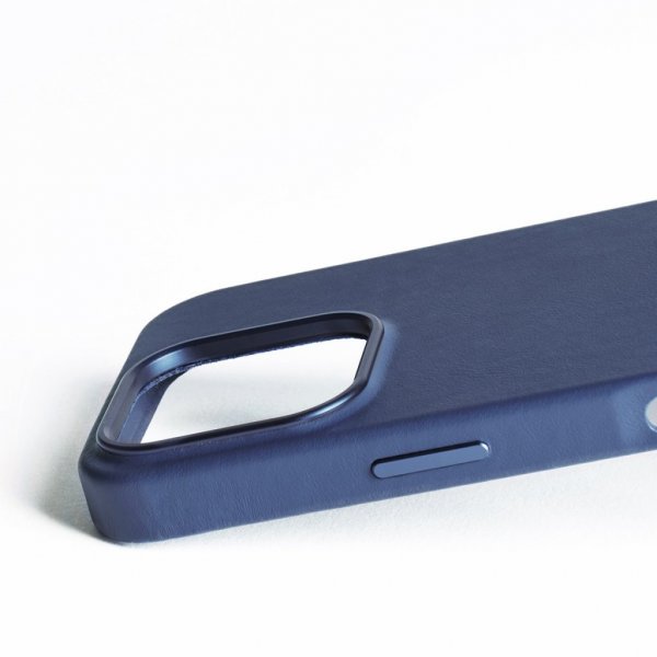 iPhone 16 Pro Skal Full Leather Case Monaco Blue