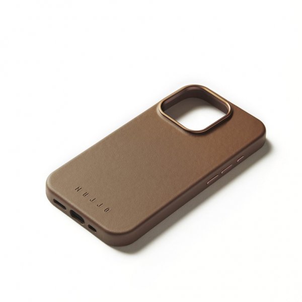 iPhone 16 Pro Skal Full Leather Case Dark Tan