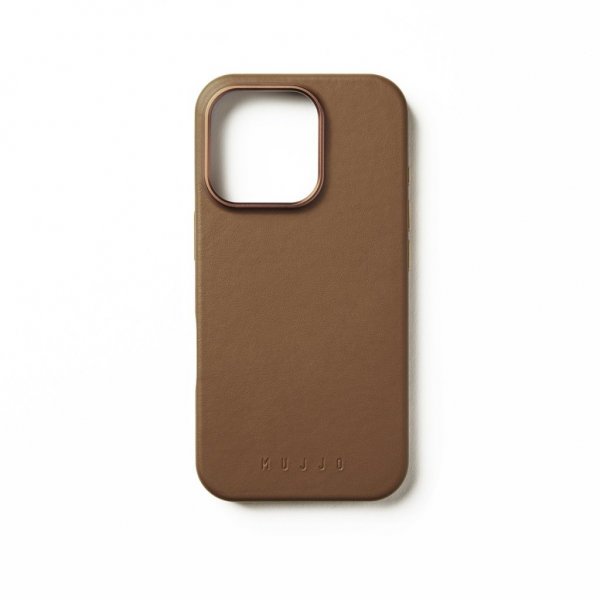 iPhone 16 Pro Skal Full Leather Case Dark Tan