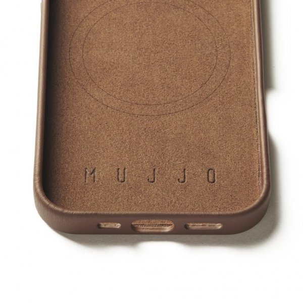 iPhone 16 Pro Skal Full Leather Case Dark Tan