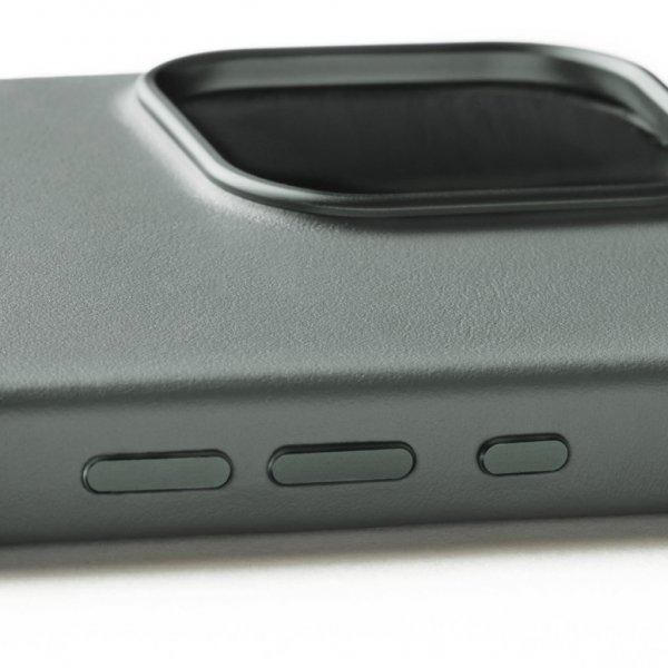 iPhone 16 Pro Max Skal Full Leather Case Green Smoke