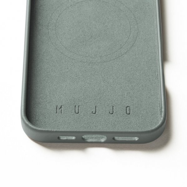 iPhone 16 Pro Max Skal Full Leather Case Green Smoke